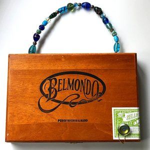 Women's handbag, cigar box, wood, collectible bag